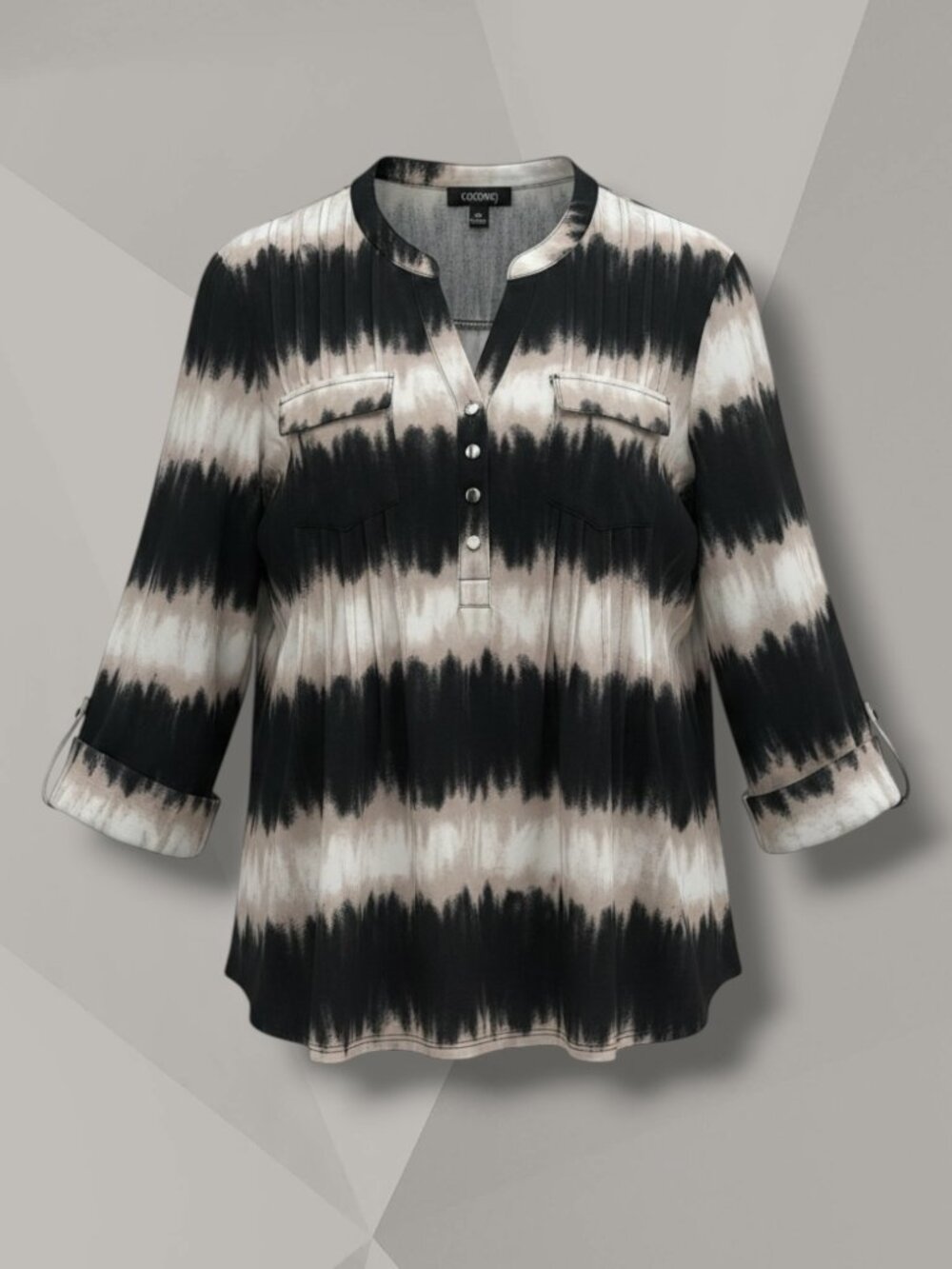 Cocomo Textured Button-Down Utility Blouse XL